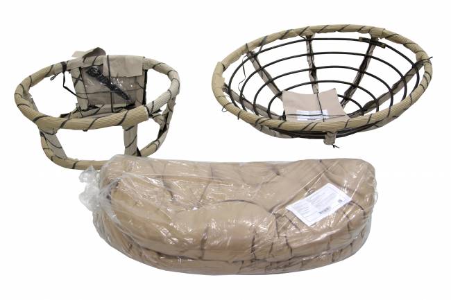 Кресло для отдыха Папасан коньячный коньячный, бежевый Кресло для отдыха Папасан коньячный коньячный, бежевый