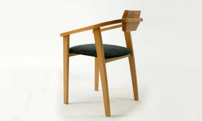 Стул-кресло Челси ПМ натур/зелёный