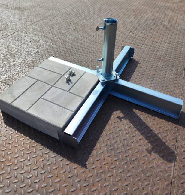 База утяжелительная для зонта BQ8080ZS стальной 850х850 мм База утяжелительная для зонта BQ8080ZS стальной 850х850 мм