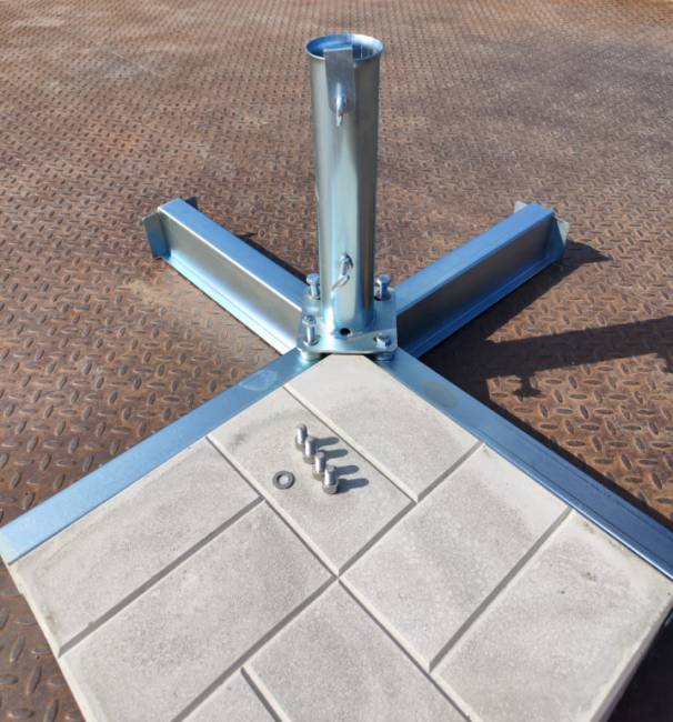 База утяжелительная для зонта BQ8080ZS стальной 850х850 мм База утяжелительная для зонта BQ8080ZS стальной 850х850 мм