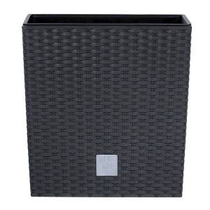 Кашпо для цветов RATO LOW  антрацит 2 предмета 11 и 15.8л