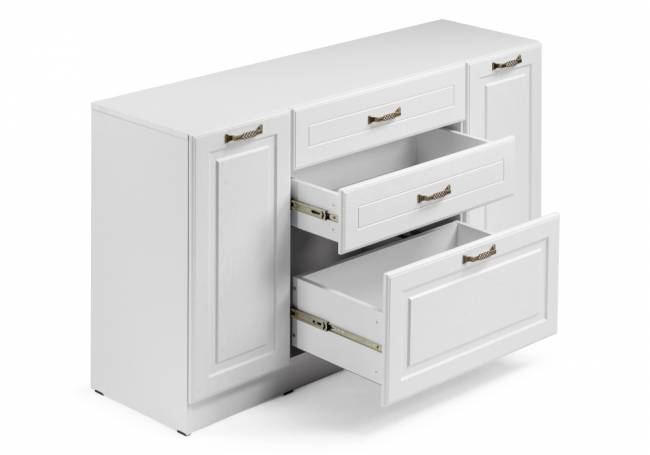 Комод Ливерпуль белый / ясень ваниль НМ-1012-100