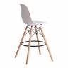 Стул барный Cindy Bar Chair (mod. 80-1) / 1 шт. в упаковке дерево бук/металл/пластик, 50 х 51 х 109 см, White (Белый) 70029/ натуральный белый