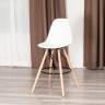 Стул барный Cindy Bar Chair (mod. 80-1) / 1 шт. в упаковке дерево бук/металл/пластик, 50 х 51 х 109 см, White (Белый) 70029/ натуральный белый