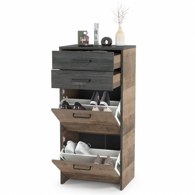 Тумба для обуви Трувор 13.241.01 цвет дуб гранж песочный/интра