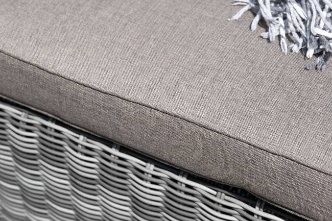 "Лунго" трансформирующаяся лаунж-зона из искусственного ротанга, цвет графит