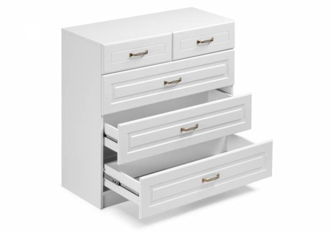 Комод Ливерпуль 10.103.01 белый / ясень ваниль