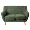 Диван Picasso двухместный зелёный, шенилл