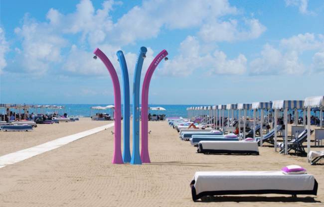 Душ солнечный Happy Beach F 530 антрацит 220х240х2220 мм