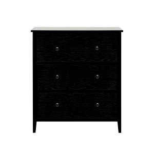 Комод Leset Токе 3 ящ. Чёрный