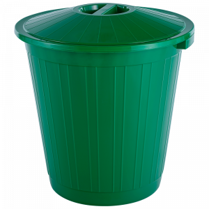 Бак круглый с крышкой 80л. зеленый