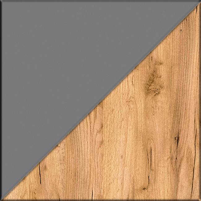 Вешалка с полочкой Октава 15.14.01 цвет серый графит/дуб крафт золотой