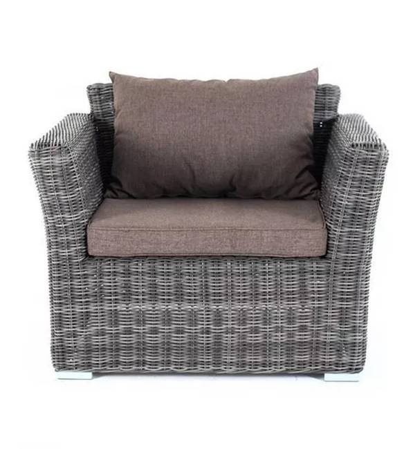 "Капучино" кресло из искусственного ротанга, цвет графит "Капучино" кресло из искусственного ротанга, цвет графит