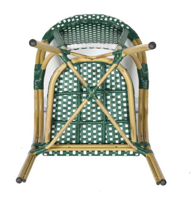 "Кабри" плетеный стул из искусственного ротанга, цвет зеленый