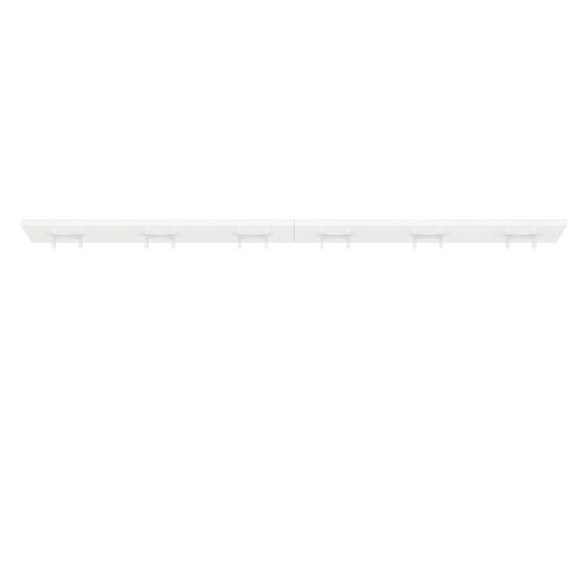 Вешалка Октава на шесть крючков цвет белый шагрень