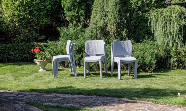 6 стульев JULY светло-серые