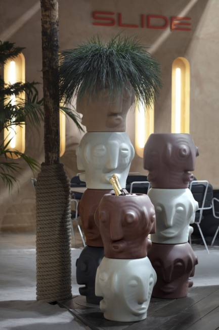 Кашпо из биопластика Threebu Totem Pot 4 Special 450х450х1800 мм Кашпо из биопластика Threebu Totem Pot 4 Special 450х450х1800 мм