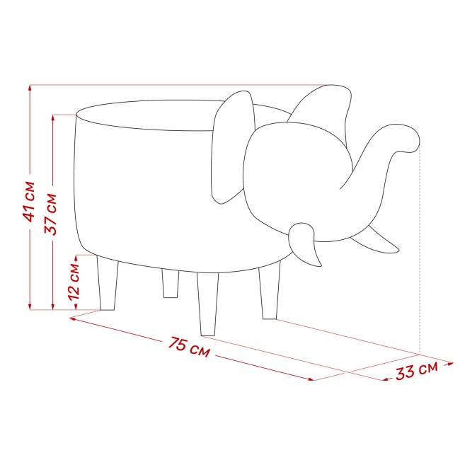 Пуф Leset Slon COMBI Milos 16, компаньон Milos 02 Бук Пуф Leset Slon COMBI Milos 16, компаньон Milos 02 Бук