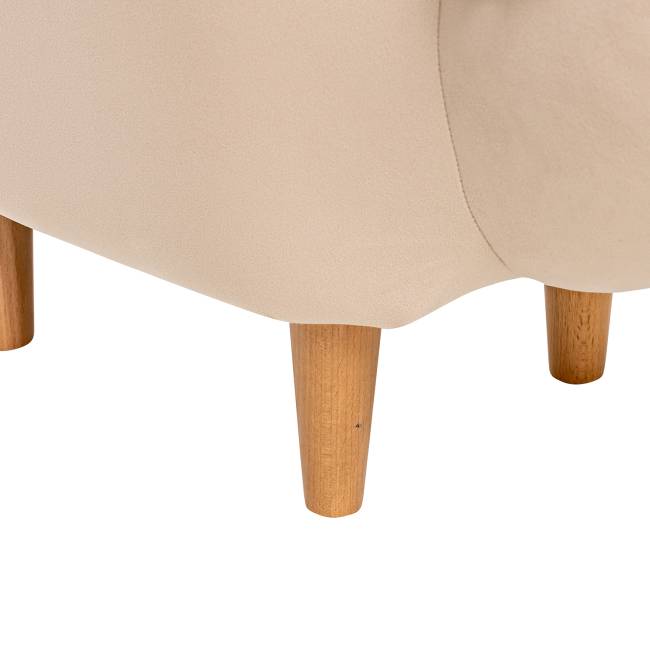 Пуф Leset Maral COMBI V18 бежевый, компаньон Milos 02 белый Бук Пуф Leset Maral COMBI V18 бежевый, компаньон Milos 02 белый Бук