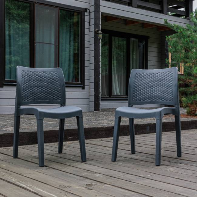 2 стула JULY графит 2 стула JULY графит