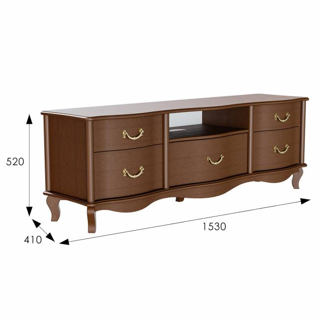 ТВ-тумба Джульетта-2 орех Л ТВ-тумба Джульетта-2 орех Л