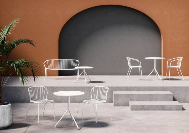 Cтол обеденный керамогранитный Lol Gres Porcelain Ø700х750 мм