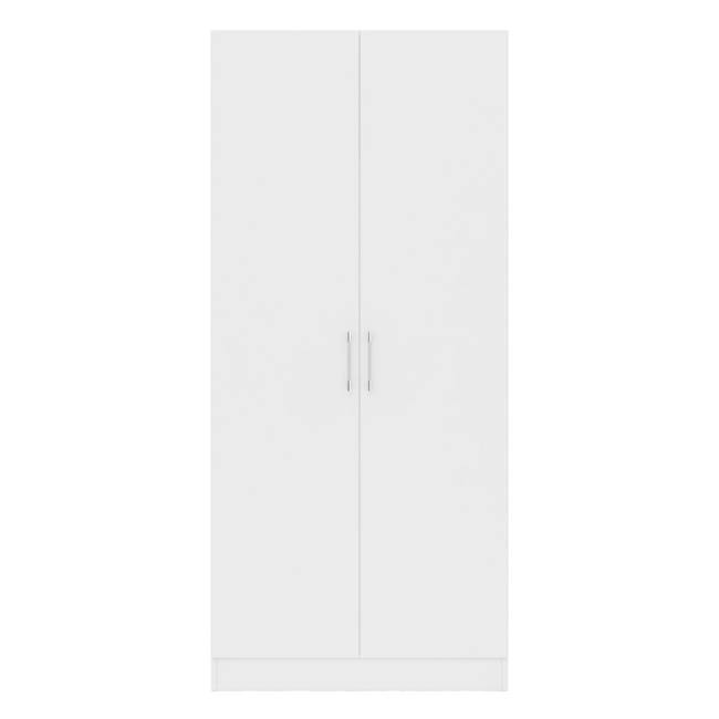 Шкаф 2-х створчатый белый Стандарт цвет белый Шкаф 2-х створчатый белый Стандарт цвет белый