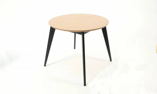 Стол Сканди К 100 чёрное дерево/натур