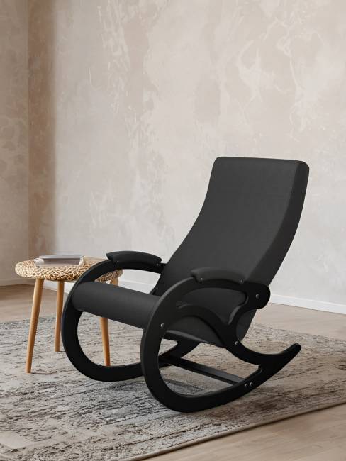 Кресло-качалка Каула М экокожа Дунди 109, каркас венге