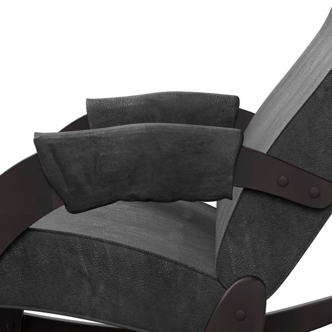 Кресло-качалка Каула М экокожа Дунди 109, каркас венге