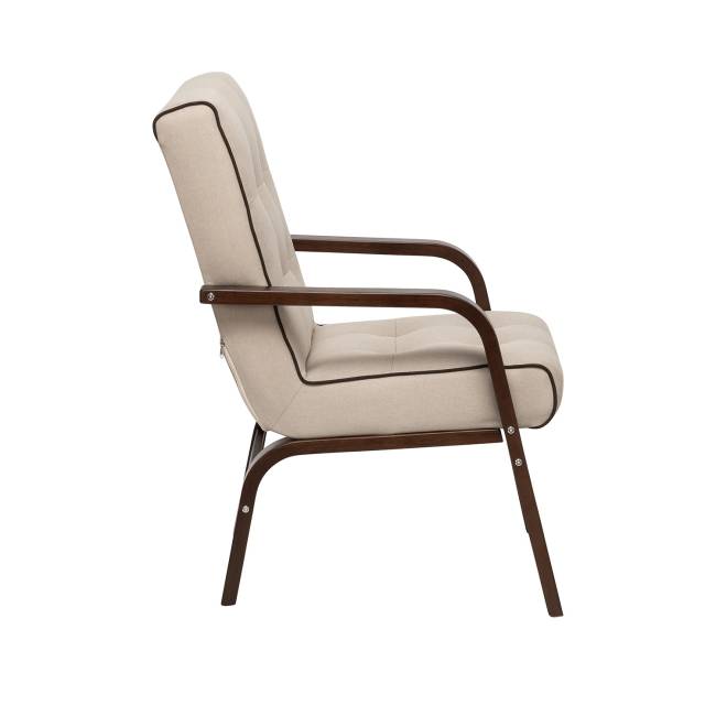 Кресло Leset Модена Орех текстура Malmo 05, кант Malmo 28