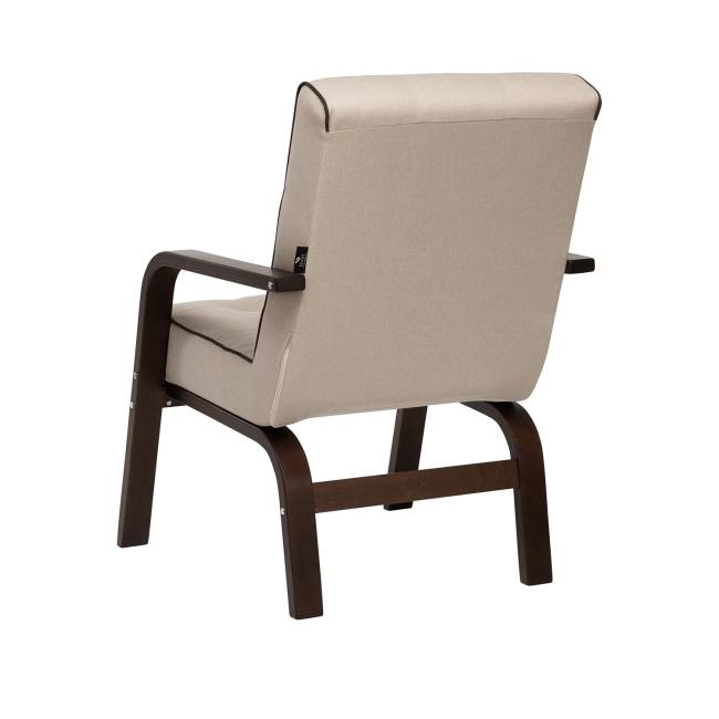 Кресло Leset Модена Орех текстура Malmo 05, кант Malmo 28