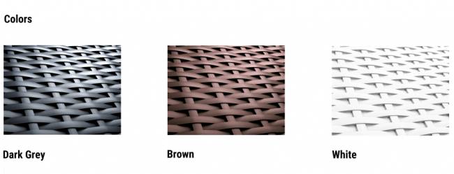 Качели пластиковые плетеные с подушкой Hawaii коричневый 2250х1640х2020 мм