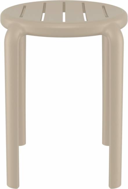 Табурет пластиковый Tom 45 бежевый 340х340х450 мм Табурет пластиковый Tom 45 бежевый 340х340х450 мм