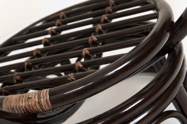 Столик журнальный со стеклом "BENOA" 5005 Antique brown (античный черно-коричневый) Antique brown (античный черно-коричневый)