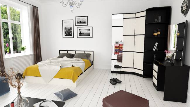 Кровать с ящиками Сакура 1400 цвет венге/дуб лоредо Кровать с ящиками Сакура 1400 цвет венге/дуб лоредо