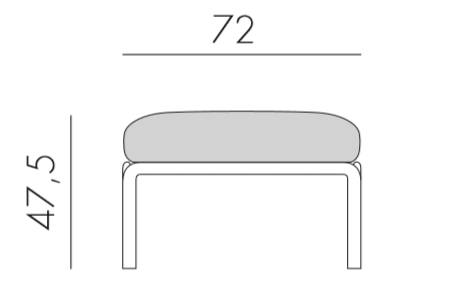 Пуф пластиковый с подушкой Komodo Pouf тортора, розовый 720х720х475 мм Пуф пластиковый с подушкой Komodo Pouf тортора, розовый 720х720х475 мм
