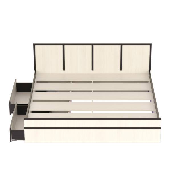 Сакура Кровать 1800 цвет венге/дуб лоредо Сакура Кровать 1800 цвет венге/дуб лоредо