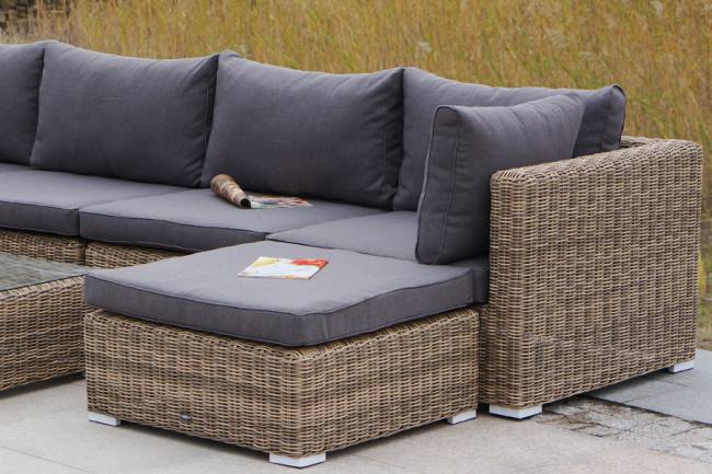 "Лунго" трансформирующаяся лаунж-зона из искусственного ротанга, цвет соломенный "Лунго" трансформирующаяся лаунж-зона из искусственного ротанга, цвет соломенный