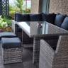 ZORRO PLUS серый комплект мебели из искусственного ротанга ZORRO PLUS серый комплект мебели из искусственного ротанга