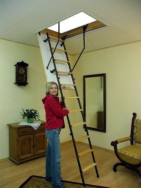 Чердачная складная лестница Stallux 280 120х70