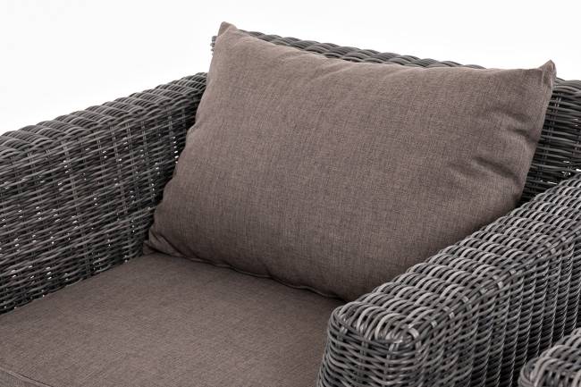"Капучино Сингл" лаунж-зона из искусственного ротанга, цвет графит "Капучино Сингл" лаунж-зона из искусственного ротанга, цвет графит
