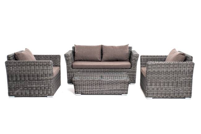 "Капучино Сингл" лаунж-зона из искусственного ротанга, цвет графит "Капучино Сингл" лаунж-зона из искусственного ротанга, цвет графит