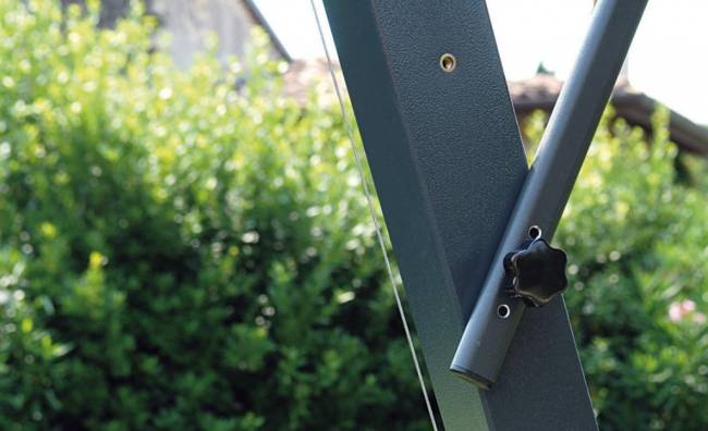 Зонт профессиональный 3х3 м Napoli Braccio антрацит, терракотовый 3000х3000 мм Зонт профессиональный 3х3 м Napoli Braccio антрацит, терракотовый 3000х3000 мм