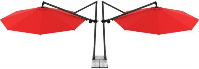 Зонт профессиональный двухкупольный Ø3.5х8.1 м Banana Plus Double Ø3500х8100 мм