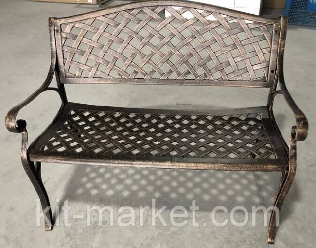 Садовая скамья из литого алюминия