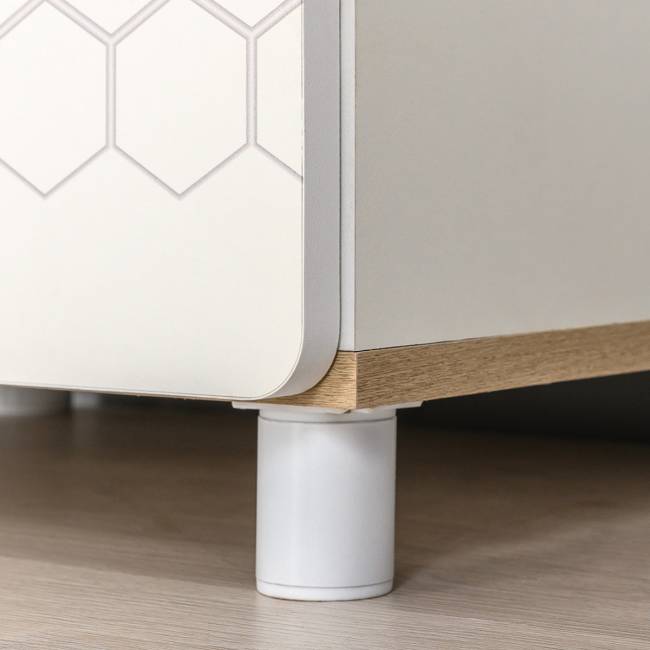 Детская кровать с ящиками Эйп 11.40 цвет белый/дуб белый