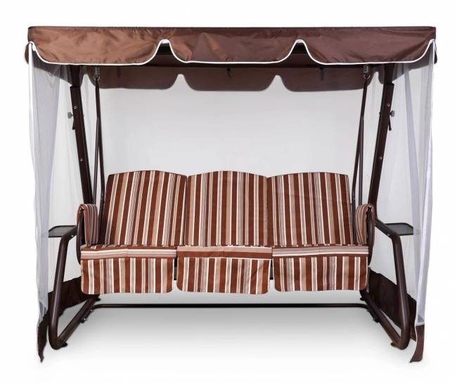 Тент-крыша + москитная сетка Барышня 247х170х185, шоколад Тент-крыша + москитная сетка Барышня 247х170х185, шоколад