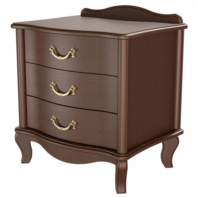 Тумбочка Джульетта 3 ящ. орех Л Тумбочка Джульетта 3 ящ. орех Л