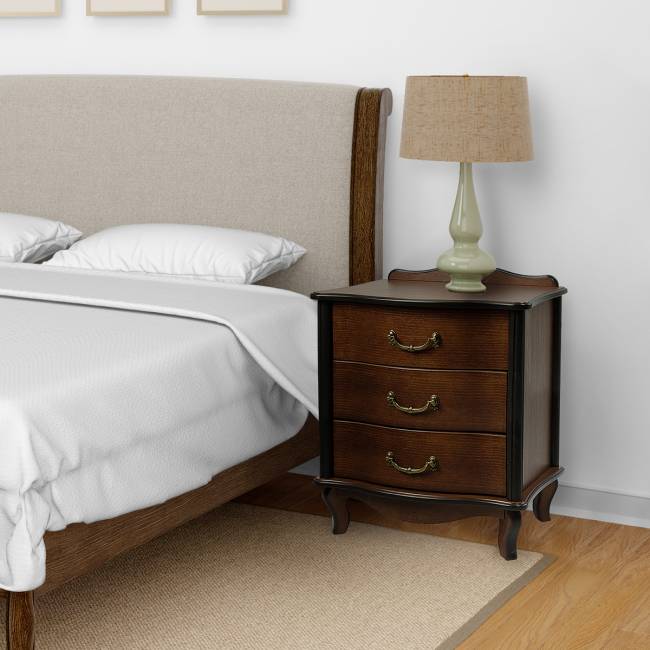 Тумбочка Джульетта 3 ящ. орех Л Тумбочка Джульетта 3 ящ. орех Л